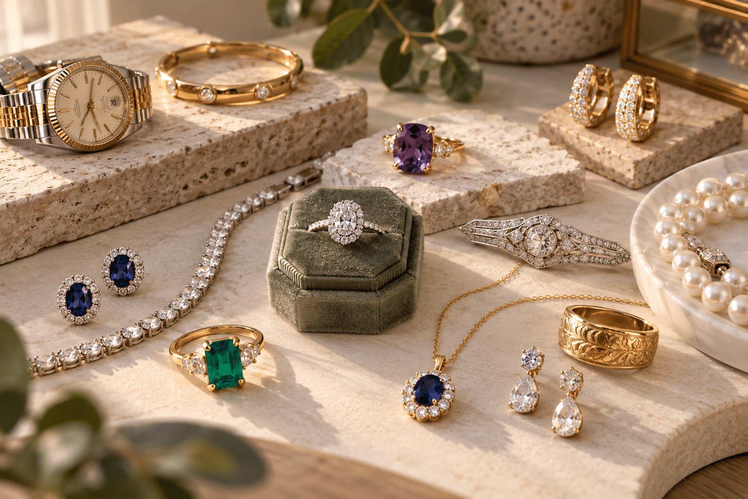 Luxury Jewellery Flat Lay Showcase